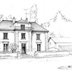 Illustrations jardins nantais - Parc de Procé - Manoir